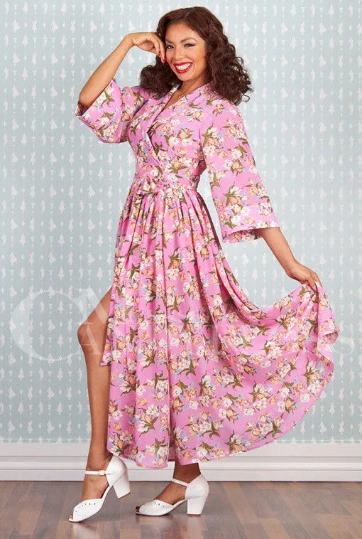 Ashlyn-Pia Sheer summer wrap-over coat by Miss Candyfloss