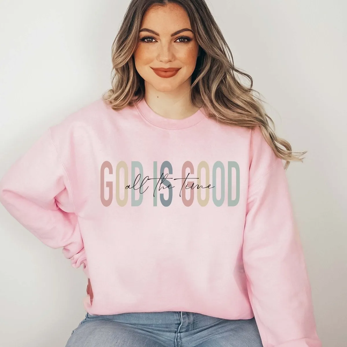 God Is Good Wholesale Crew Sweatshirt