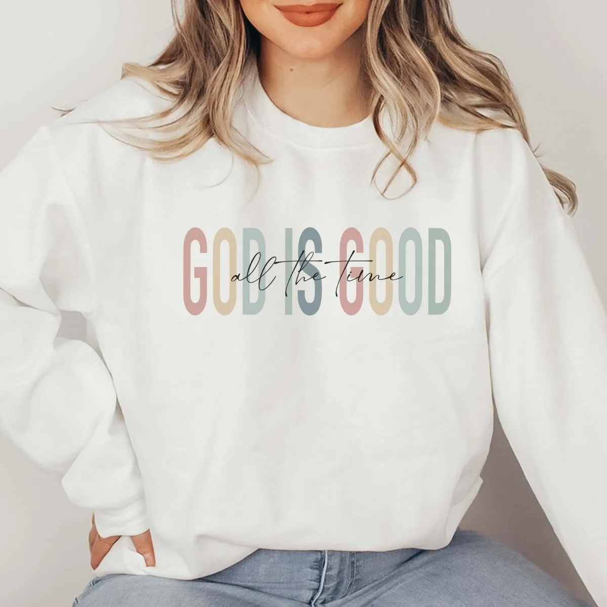 God Is Good Wholesale Crew Sweatshirt