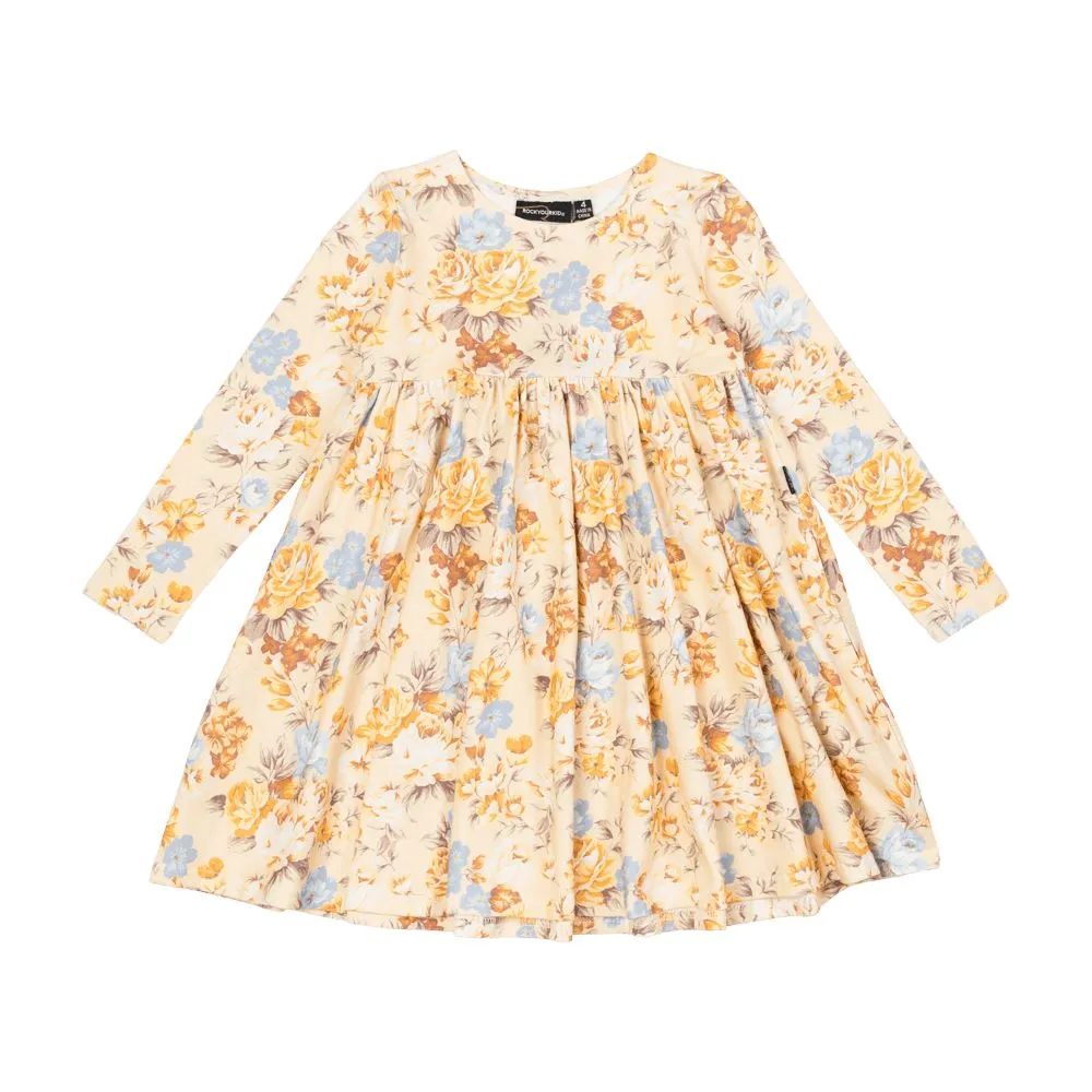 Rock Your Kid - Autumnal LS Goldie Dress - Floral