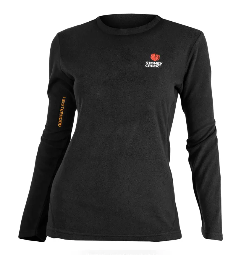 Stoney Creek Womens L/S Bush Tee - Black